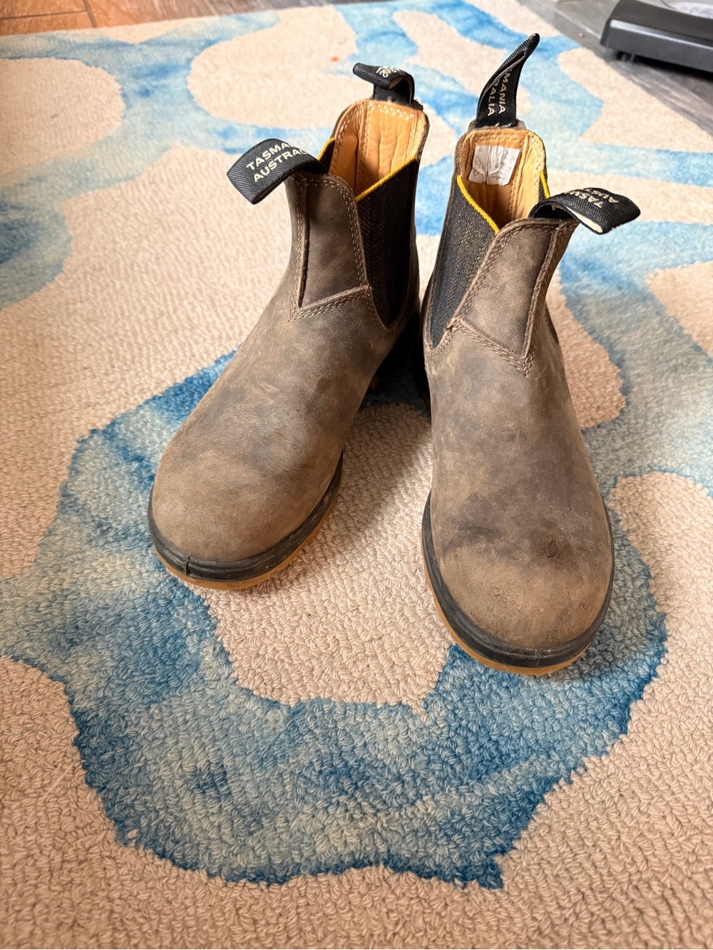 Blundstone Brown/Mustard Yellow Classic Chelsea Boot